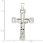 FJC Finejewelers 925 Sterling Silver Polished Crucifix Charm 47 x 27 mm