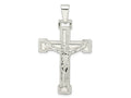 FJC Finejewelers 925 Sterling Silver Polished Crucifix Charm 47 x 27 mm