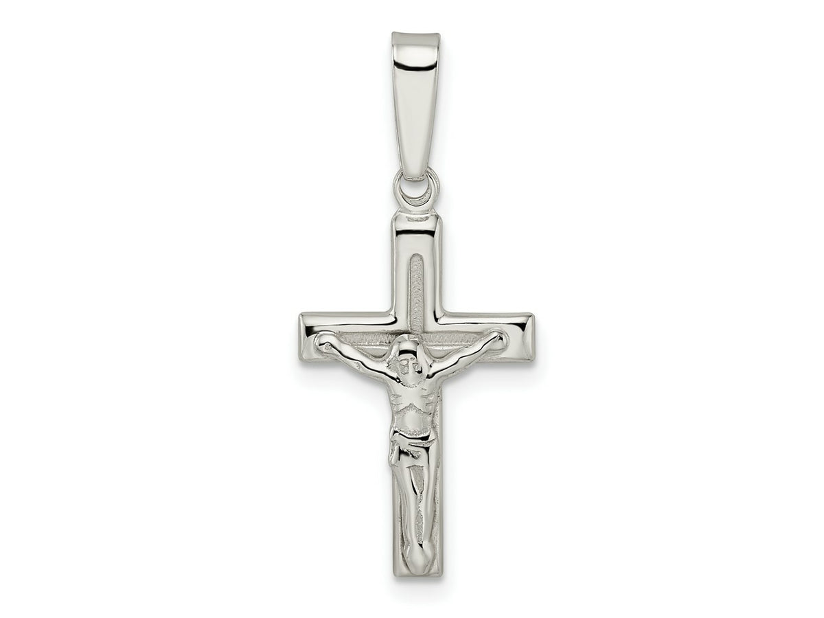 FJC Finejewelers 925 Sterling Silver Polished Crucifix Charm 30 x 13 mm