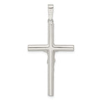 FJC Finejewelers 925 Sterling Silver Polished Large Hollow Crucifix Charm 46 x 23 mm