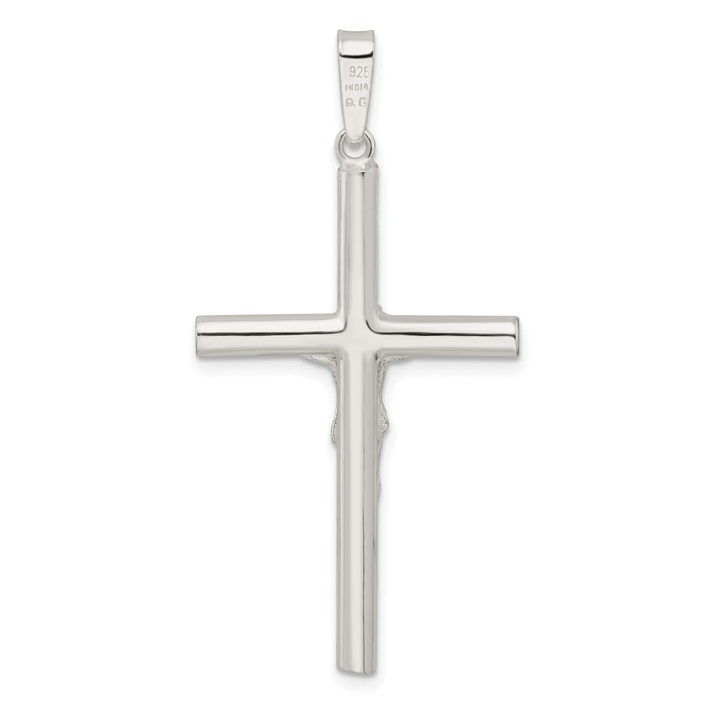 FJC Finejewelers 925 Sterling Silver Polished Large Hollow Crucifix Charm 46 x 23 mm