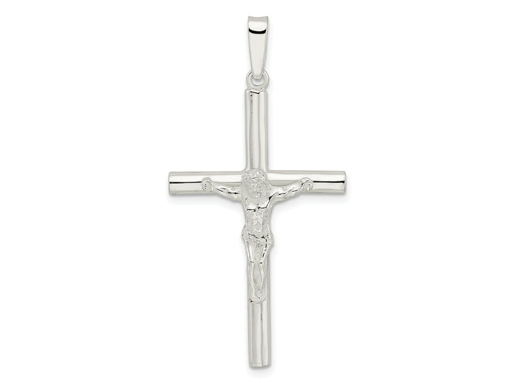 FJC Finejewelers 925 Sterling Silver Polished Large Hollow Crucifix Charm 46 x 23 mm