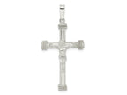 FJC Finejewelers 925 Sterling Silver Polished with Rope Ends Hollow Crucifix Charm 47 x 23 mm