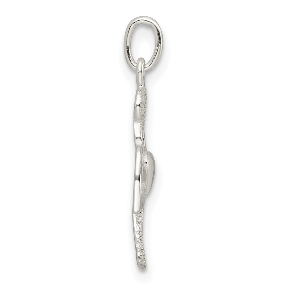 FJC Finejewelers 925 Sterling Silver Polished and Lasered Angel Charm 23 x 13 mm