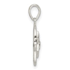 FJC Finejewelers 925 Sterling Silver Polished Chai in Star of David Hamsa Charm 23 x 11 mm