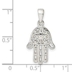 FJC Finejewelers 925 Sterling Silver Polished Chamseh Charm 18 x 13 mm
