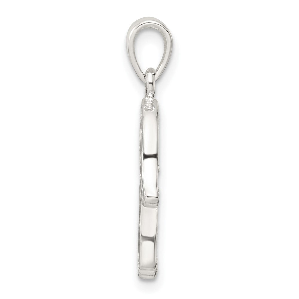 FJC Finejewelers 925 Sterling Silver Polished Chamseh Charm 18 x 13 mm