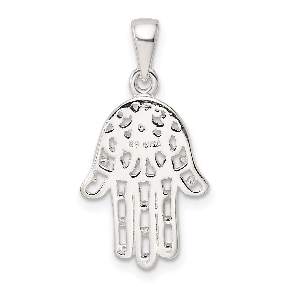 FJC Finejewelers 925 Sterling Silver Polished Chamseh Charm 18 x 13 mm