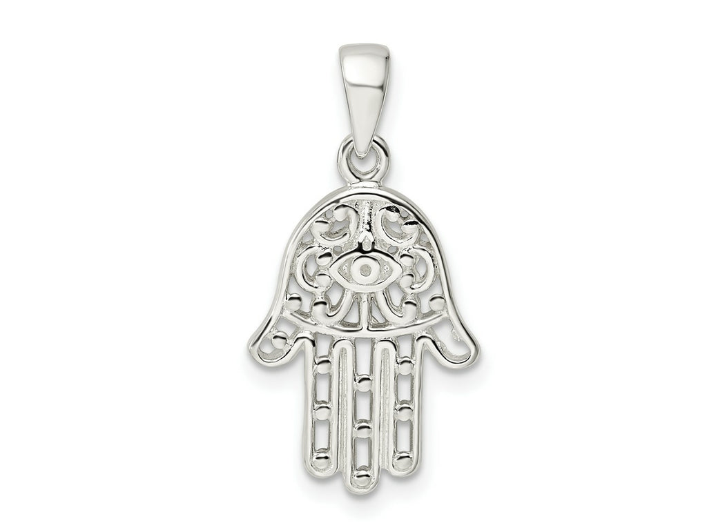 FJC Finejewelers 925 Sterling Silver Polished Chamseh Charm 18 x 13 mm