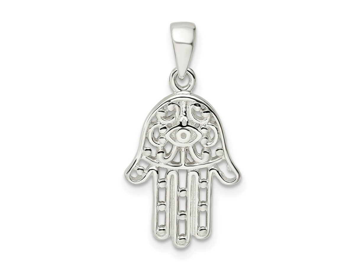 FJC Finejewelers 925 Sterling Silver Polished Chamseh Charm 18 x 13 mm