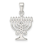 FJC Finejewelers 925 Sterling Silver Polished Menorah Charm 22 x 13 mm