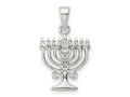 FJC Finejewelers 925 Sterling Silver Polished Menorah Charm 22 x 13 mm