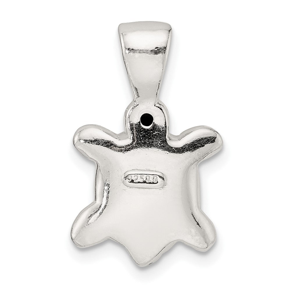 FJC Finejewelers 925 Sterling Silver Polished and Textured Turtle Charm 21 x 13 mm