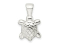 FJC Finejewelers 925 Sterling Silver Polished and Textured Turtle Charm 21 x 13 mm