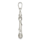 FJC Finejewelers 925 Sterling Silver Polished 3D Anchor Charm 42 x 24 mm