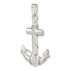 FJC Finejewelers 925 Sterling Silver Polished 3D Anchor Charm 42 x 24 mm