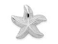 FJC Finejewelers 925 Sterling Silver Rhodium Plated Polished/Textured Starfish Slide 20 x 21 mm
