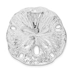 FJC Finejewelers 925 Sterling Silver Polished/Textured Large Sand Dollar Slide 33 x 32 mm
