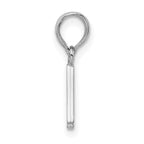 FJC Finejewelers 925 Sterling Silver Rhodium Plated Polished Block Initial -A- Charm