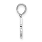 FJC Finejewelers 925 Sterling Silver Rhodium Plated Polished Block Initial -C- Charm