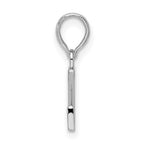 FJC Finejewelers 925 Sterling Silver Rhodium Plated Polished Block Initial -Z- Charm