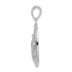 FJC Finejewelers 925 Sterling Silver Polished Sea Life Round Charm 31 x 23 mm