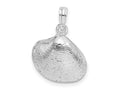 FJC Finejewelers 925 Sterling Silver Rhodium Plated Polished Clam Shell Charm 19 x 13 mm