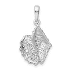FJC Finejewelers 925 Sterling Silver Rhodium Plated Polished Conch Shell Charm 26 x 14 mm