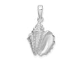 FJC Finejewelers 925 Sterling Silver Rhodium Plated Polished Conch Shell Charm 26 x 14 mm