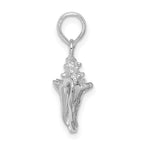 FJC Finejewelers 925 Sterling Silver Rhodium Plated Polished 3D Conch Charm 20 x 9 mm