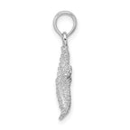 FJC Finejewelers 925 Sterling Silver Rhodium Plated Polished Beaded Starfish Charm 23 x 14 mm