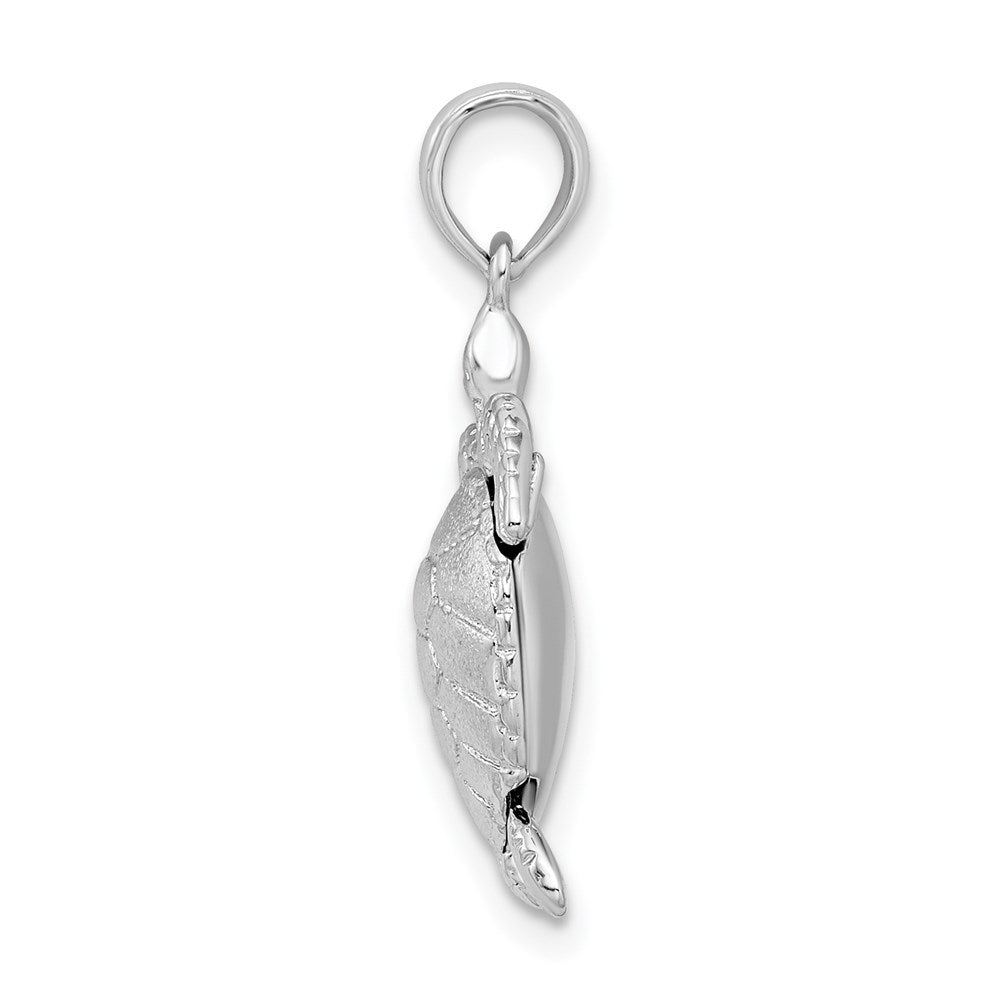FJC Finejewelers 925 Sterling Silver Polished 3D Moveable Sea Turtle Charm 24 x 14 mm