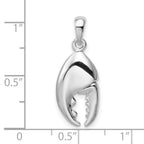 FJC Finejewelers 925 Sterling Silver Rhodium Plated 3D Moveable Lobster Claw Charm 26 x 10 mm