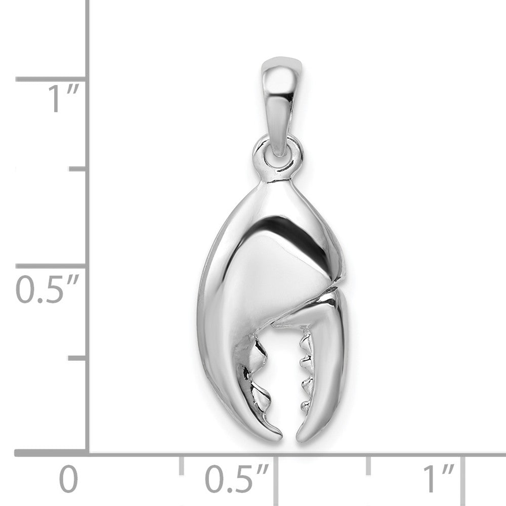 FJC Finejewelers 925 Sterling Silver Rhodium Plated 3D Moveable Lobster Claw Charm 26 x 10 mm
