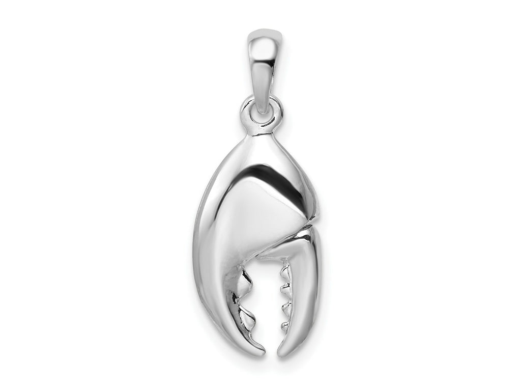 FJC Finejewelers 925 Sterling Silver Rhodium Plated 3D Moveable Lobster Claw Charm 26 x 10 mm