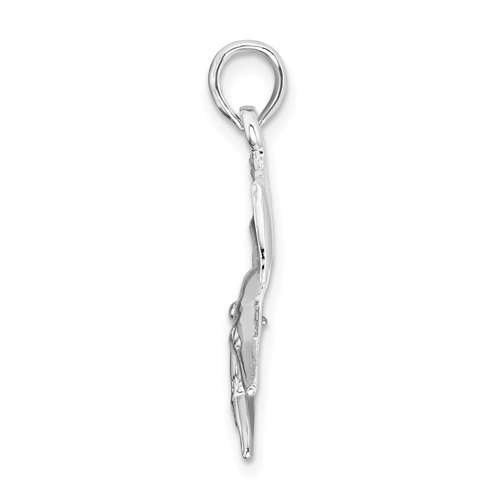 FJC Finejewelers 925 Sterling Silver Rhodium Plated Polished Sailfish Charm 28 x 31 mm