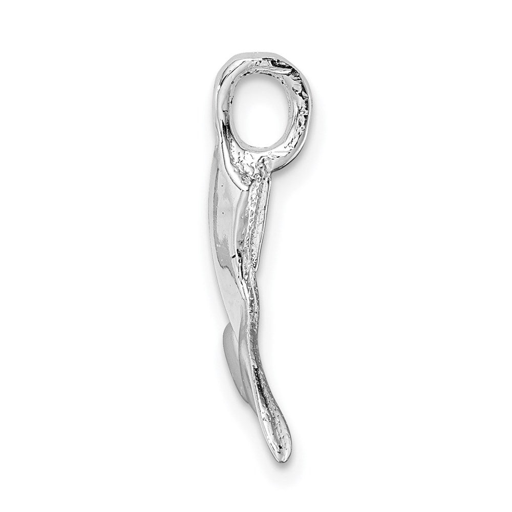 FJC Finejewelers 925 Sterling Silver Rhodium Plated Polished Whale Tail Charm 19 x 20 mm