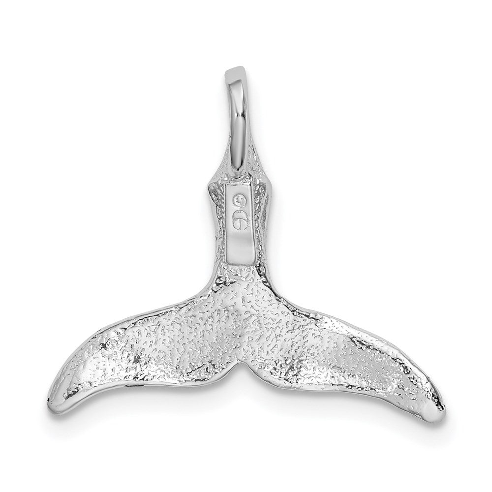 FJC Finejewelers 925 Sterling Silver Rhodium Plated Polished Whale Tail Charm 19 x 20 mm