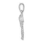 FJC Finejewelers 925 Sterling Silver Rhodium Plated Polished Palm Tree Charm 29 x 12 mm