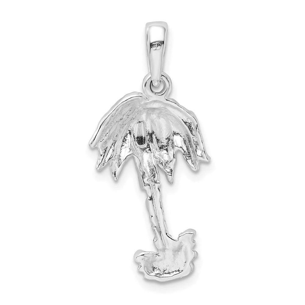 FJC Finejewelers 925 Sterling Silver Rhodium Plated Polished Palm Tree Charm 29 x 12 mm