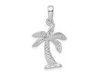 FJC Finejewelers 925 Sterling Silver Rhodium Plated Palm Tree with Textured Trunk Charm 27 x 15 mm