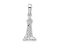 FJC Finejewelers 925 Sterling Silver Polished 3D Cape Hatteras Lighthouse Charm 24 x 9 mm