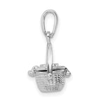 FJC Finejewelers 925 Sterling Silver 3D Moveable Nantucket Basket Charm 20 x 11 mm