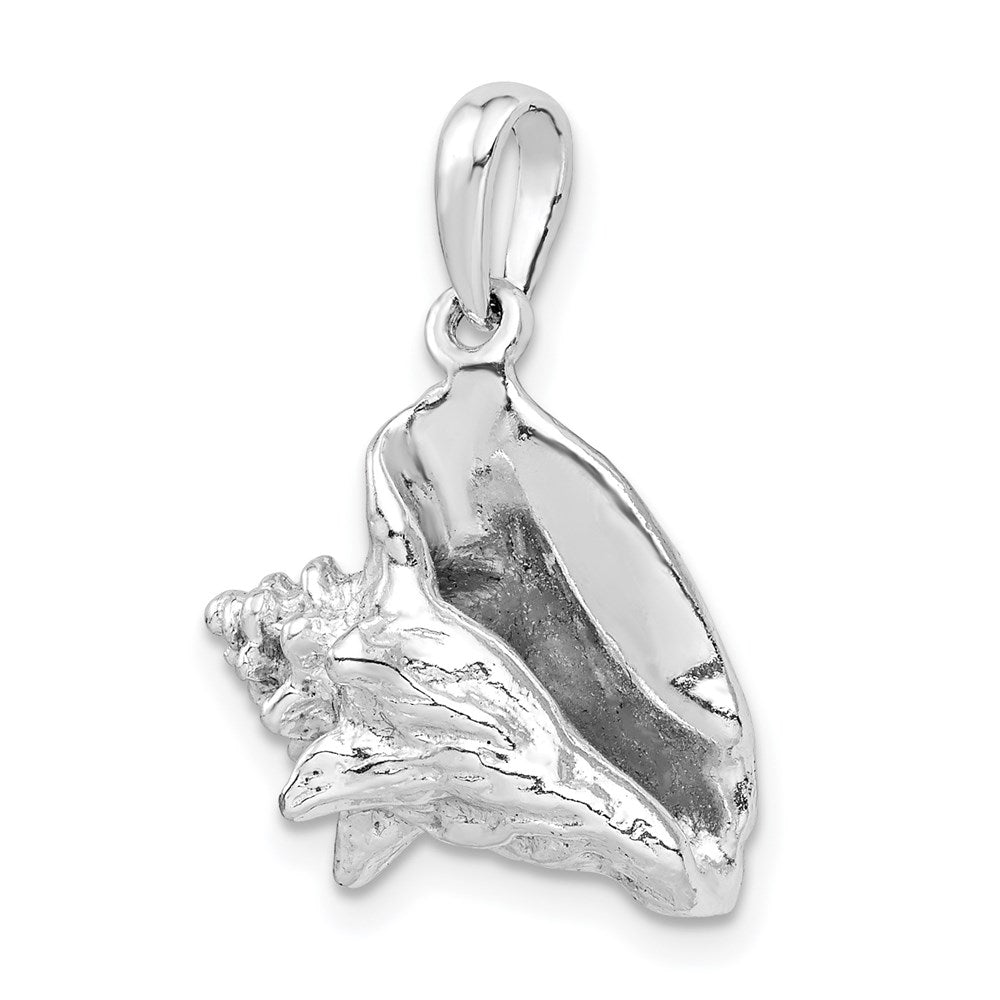 FJC Finejewelers 925 Sterling Silver Rhodium Plated Polished 3D Conch Shell Charm 24 x 14 mm