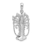 FJC Finejewelers 925 Sterling Silver Rhodium Plated Polished Large Florida Lobster Charm 31 x 15 mm