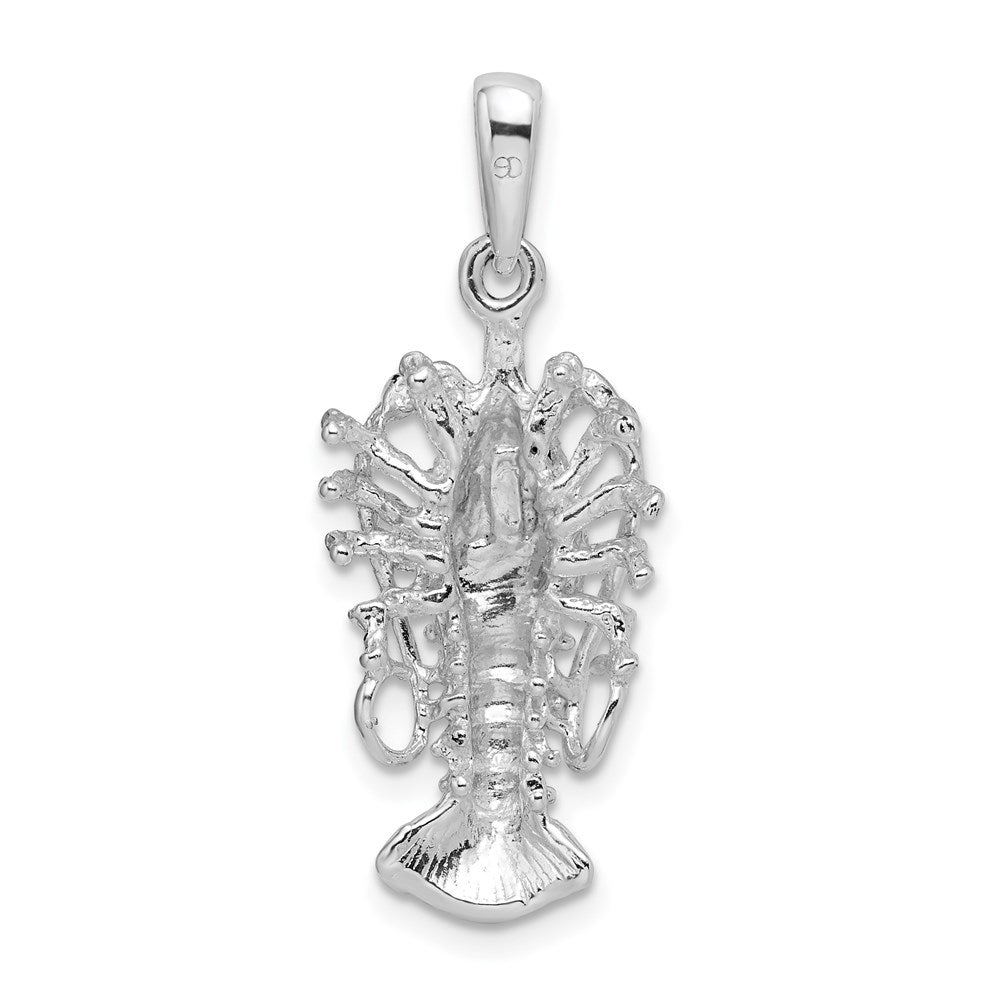 FJC Finejewelers 925 Sterling Silver Rhodium Plated Polished Medium Florida Lobster Charm 30 x 12 mm