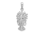 FJC Finejewelers 925 Sterling Silver Rhodium Plated Polished Medium Florida Lobster Charm 30 x 12 mm