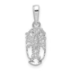 FJC Finejewelers 925 Sterling Silver Rhodium Plated Polished Small Florida Lobster Charm 22 x 8 mm