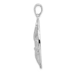 FJC Finejewelers 925 Sterling Silver Polished Shells in Circle Charm 38 x 28 mm