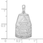 FJC Finejewelers 925 Sterling Silver Rhodium Plated Polished Large Key West USA Charm 28 x 13 mm